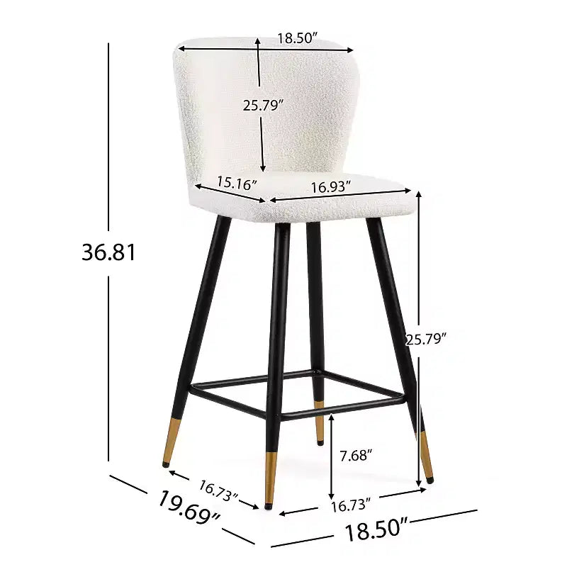 Pouffe de rangement carré en lin capitonné 15 po
