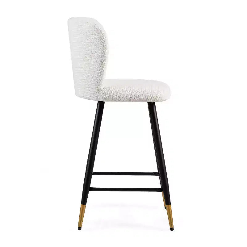 Pouffe de rangement carré en lin capitonné 15 po