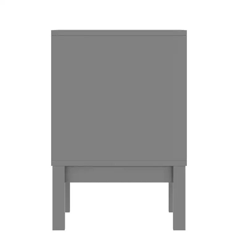 Table de chevet en bois avec 2 tiroirs de rangement, table d'appoint pour chambre d'enfant