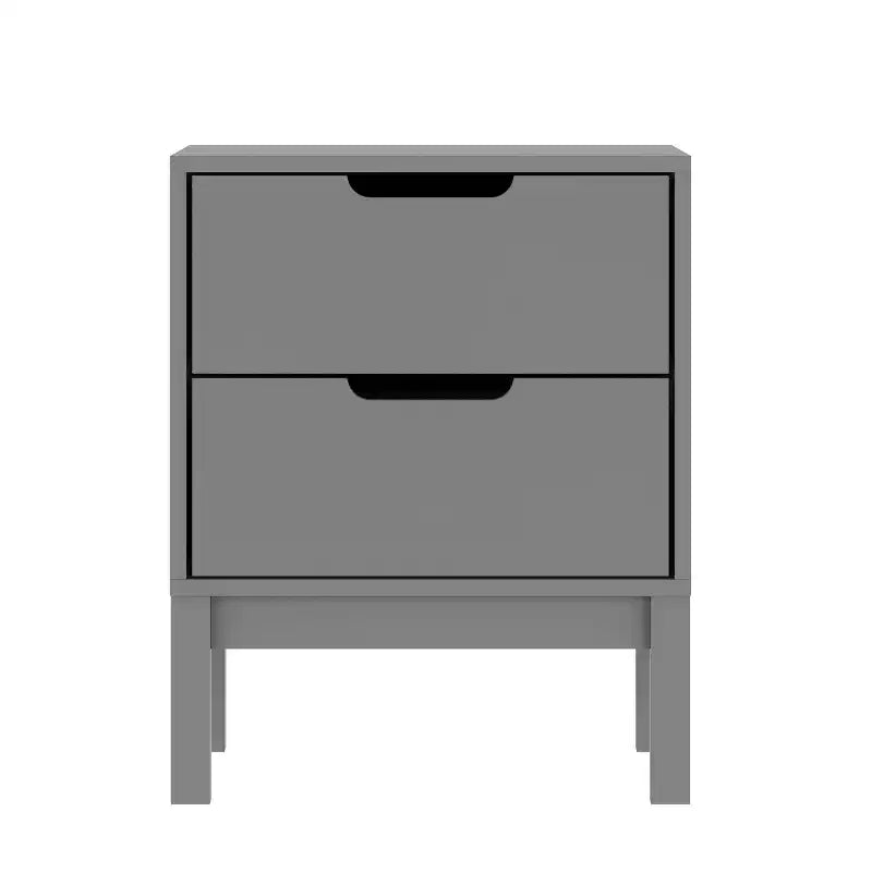 Table de chevet en bois avec 2 tiroirs de rangement, table d'appoint pour chambre d'enfant