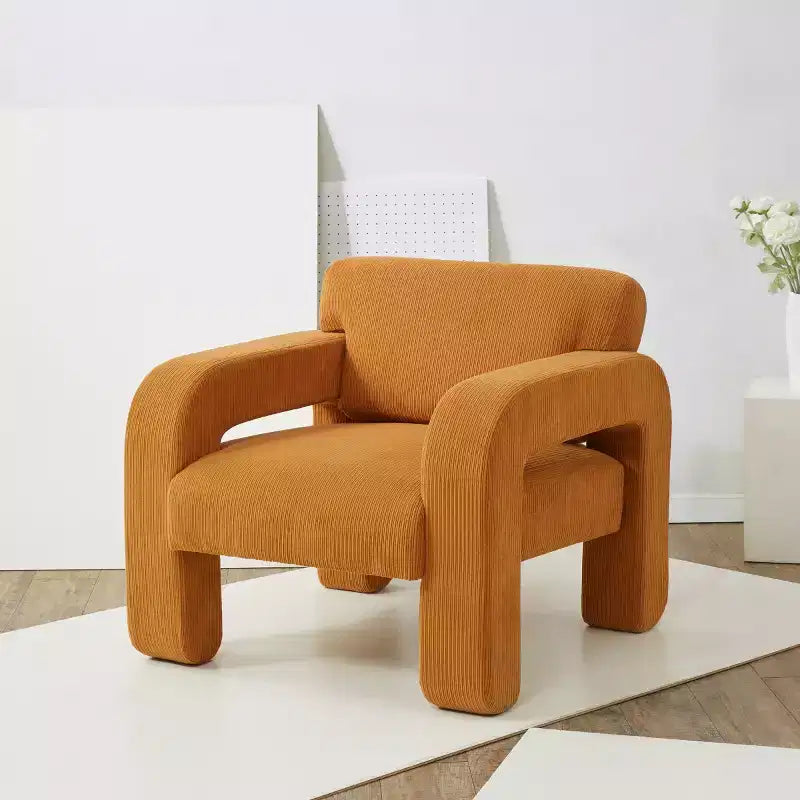 Fauteuil d'appoint en velours côtelé