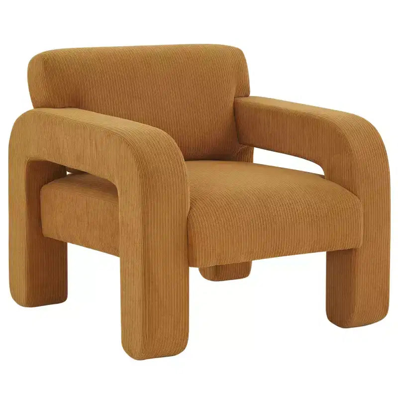 Fauteuil d'appoint en velours côtelé