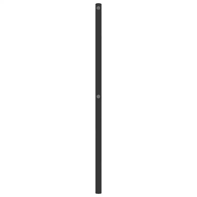 Tête de lit en métal pour lit simple, noir