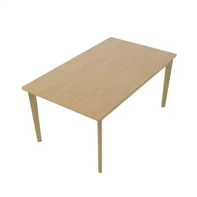 Table à manger rectangulaire scandinave, bois naturel, multifonction pour la maison et le bureau