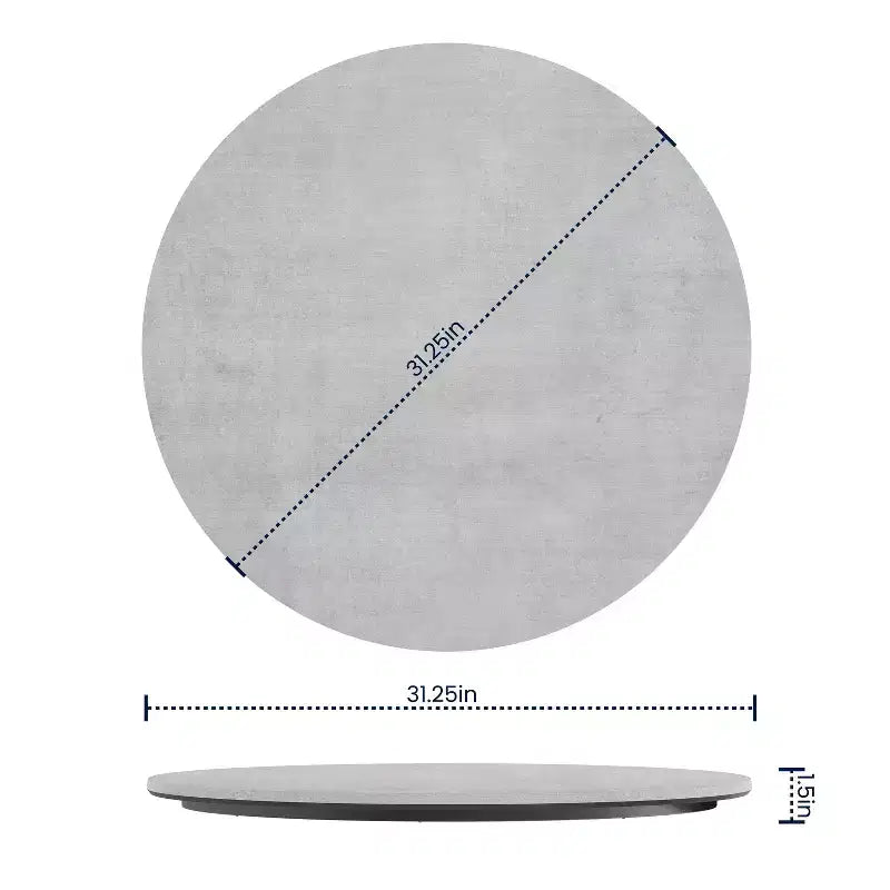 Dessus de table stratifié HPL, bord sans joint, résistant aux rayures et aux taches, qualité commerciale