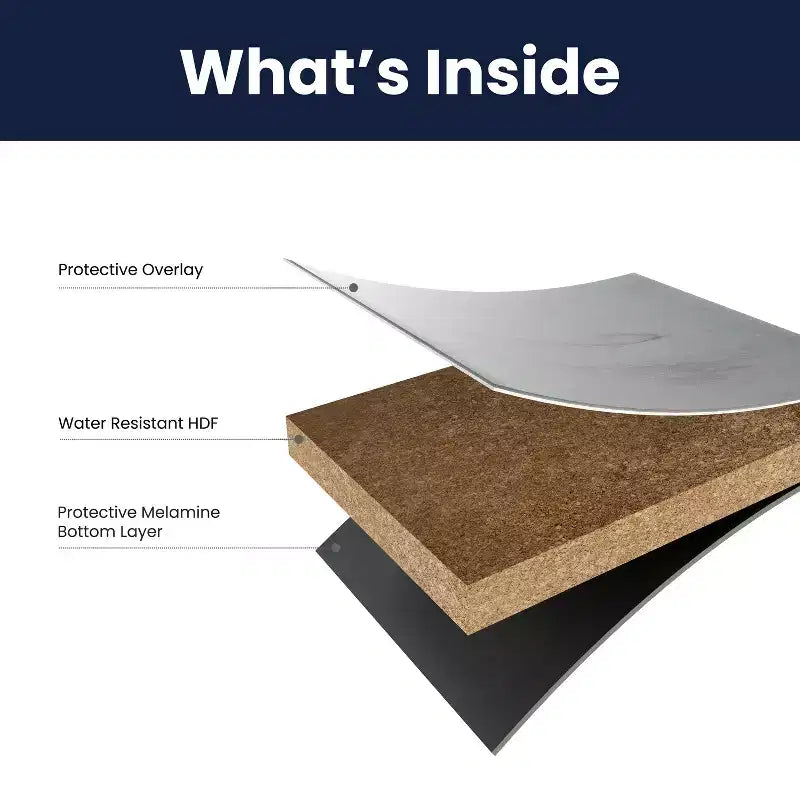 Dessus de table stratifié HPL, bord sans joint, résistant aux rayures et aux taches, qualité commerciale