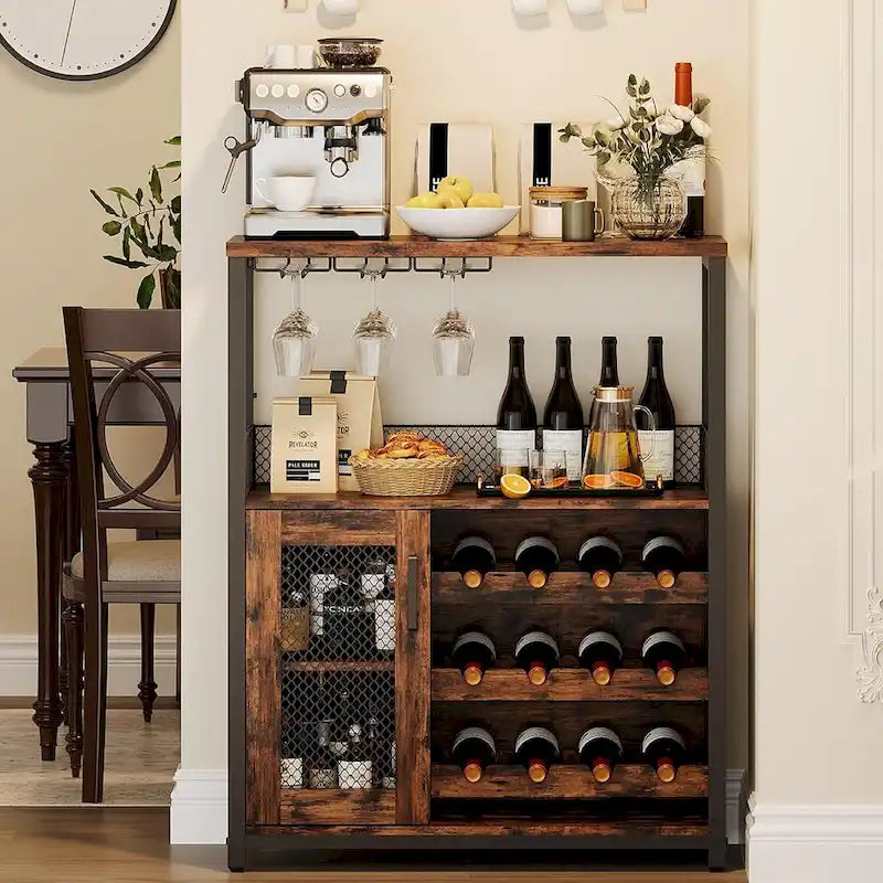 Meuble bar à vin avec éclairage