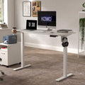 Bureau électrique réglable en hauteur 55" - Station de travail assis-debout pour bureau à domicile, mémoire programmable