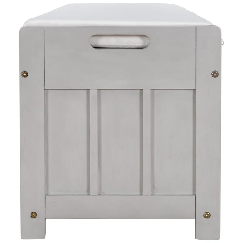 Banc de rangement avec 3 portes persiennes