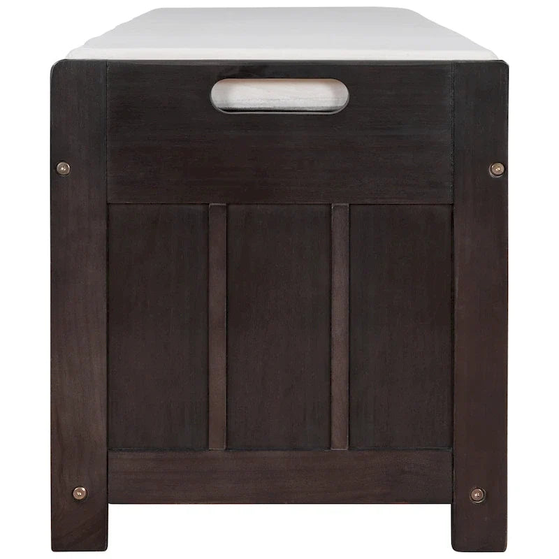 Banc de rangement avec 3 portes persiennes