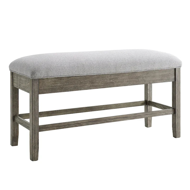 Steve Silver Garfield Driftwood Storage Counter Bench