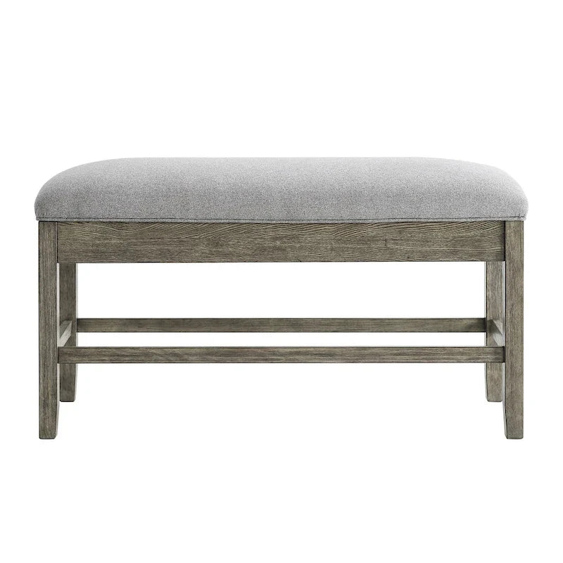 Banc-coffre de rangement en bois flotté