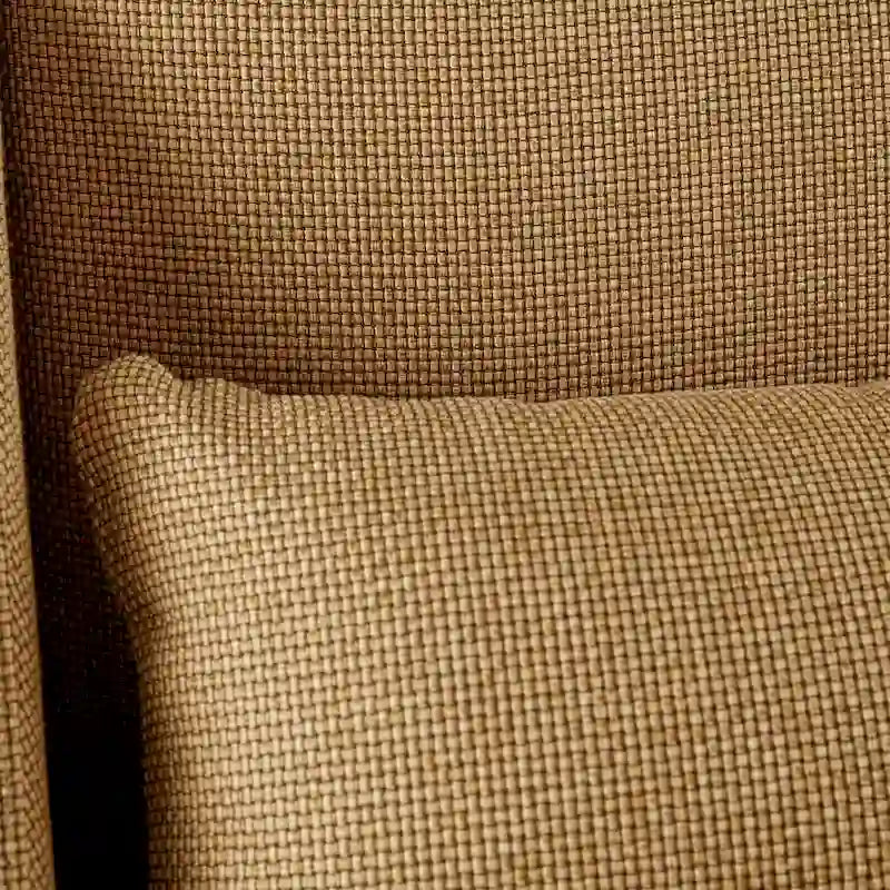 Fauteuil jaune moutarde / couleur pécan