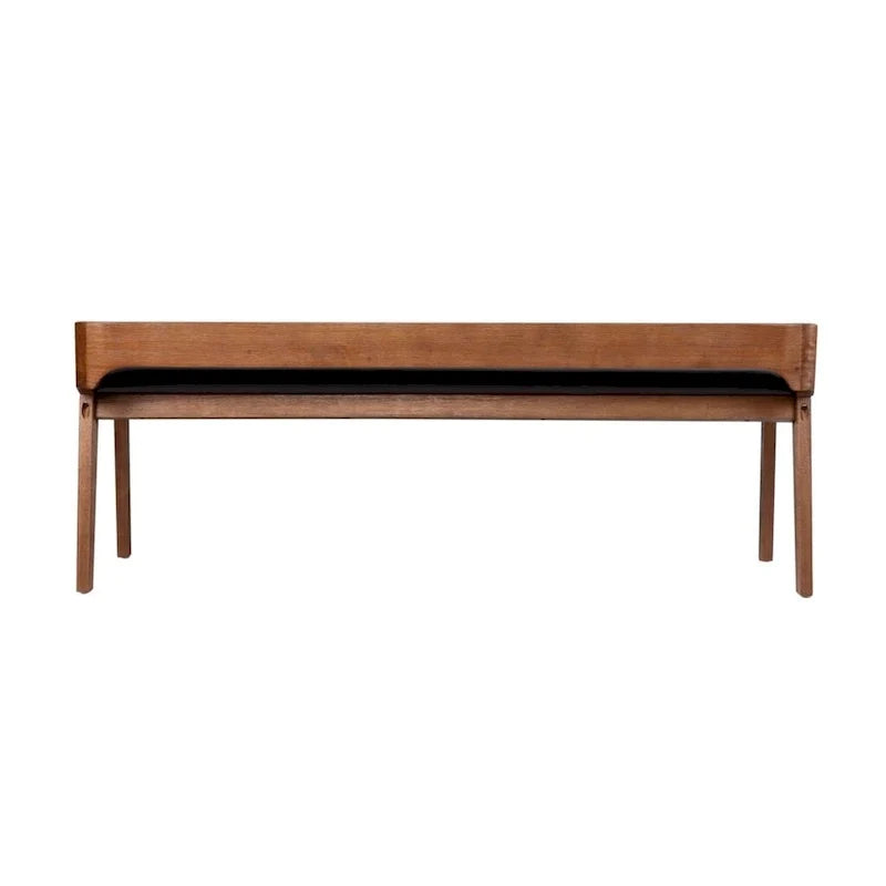 Banc de salle à manger en bois style milieu du siècle