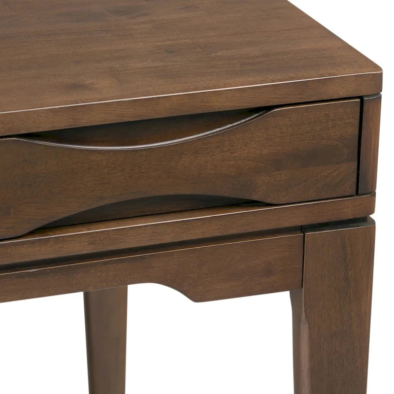 Bureau de travail style Mid-Century Modern en BOIS MASSIF de 60 pouces de largeur