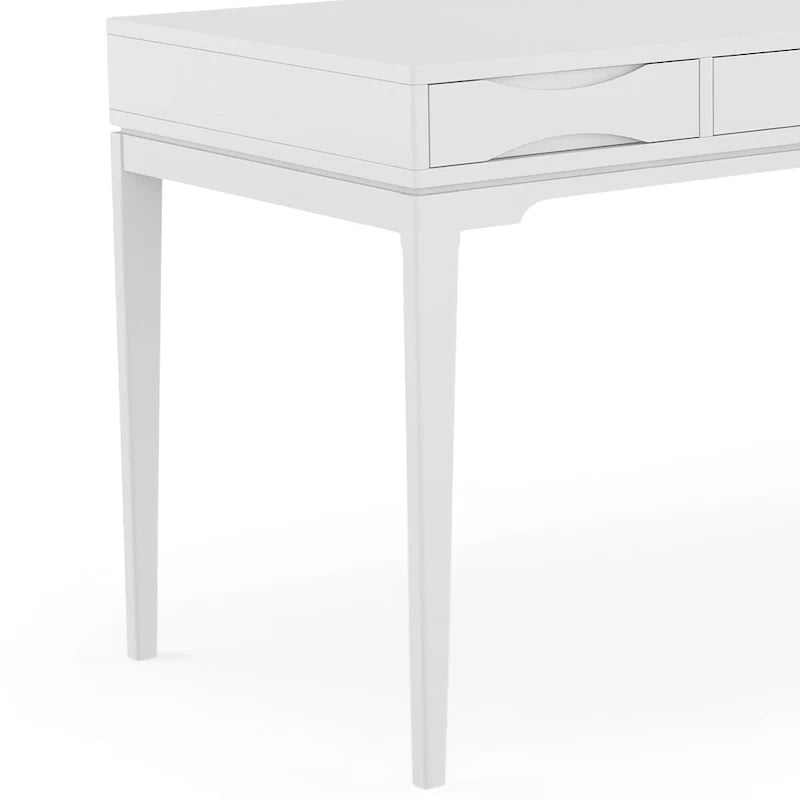 Bureau de travail style Mid-Century Modern en BOIS MASSIF de 60 pouces de largeur