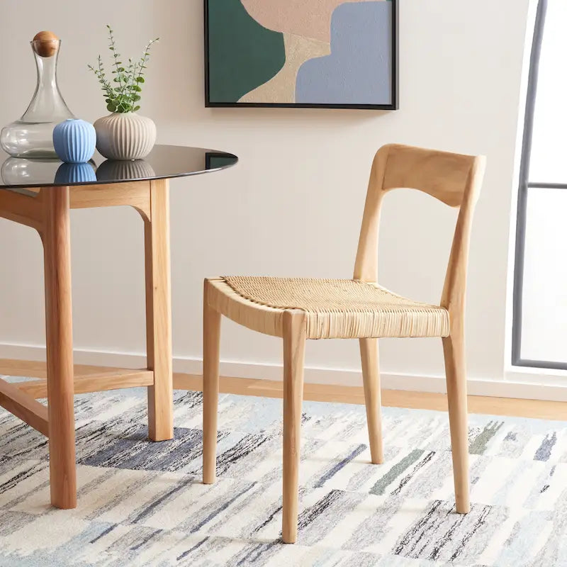Chaise de salle à manger Wicker 31 - 21 L x 18 P x 31 H - 20 L x 18 P x 31 H