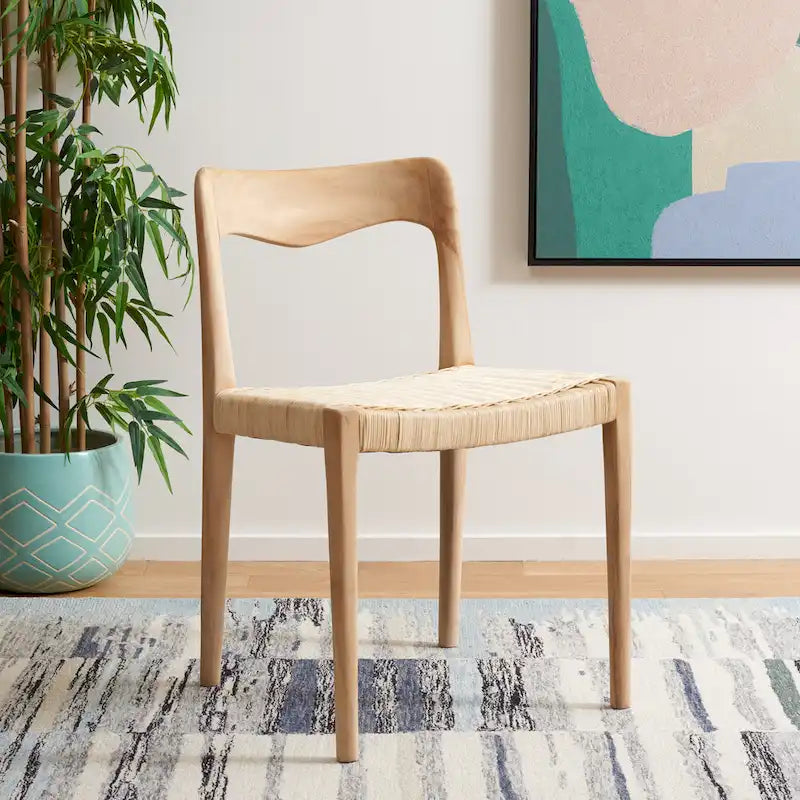 Chaise de salle à manger Wicker 31 - 21 L x 18 P x 31 H - 20 L x 18 P x 31 H