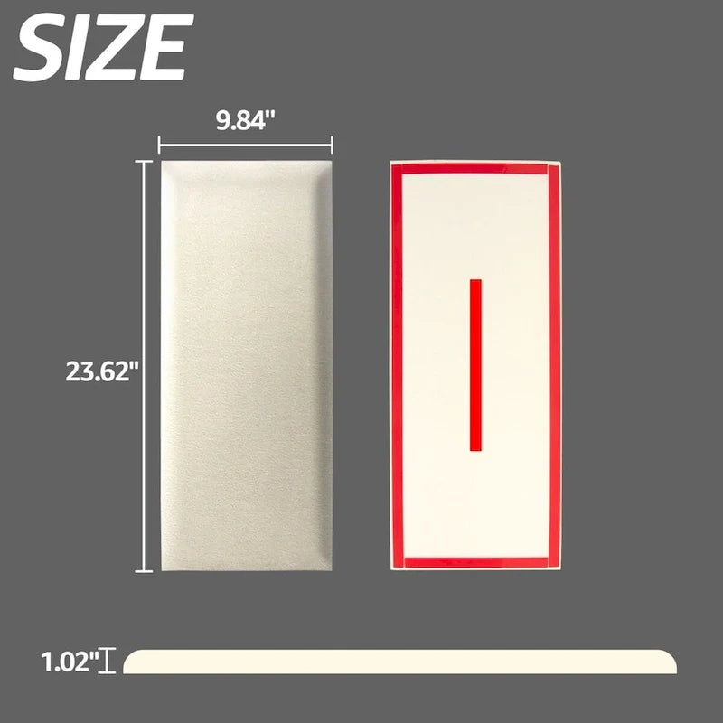 Tête de lit adhésive 9,84 x 23,62, lot de 12, panneaux muraux 3D insonorisants, panneau mural rembourré