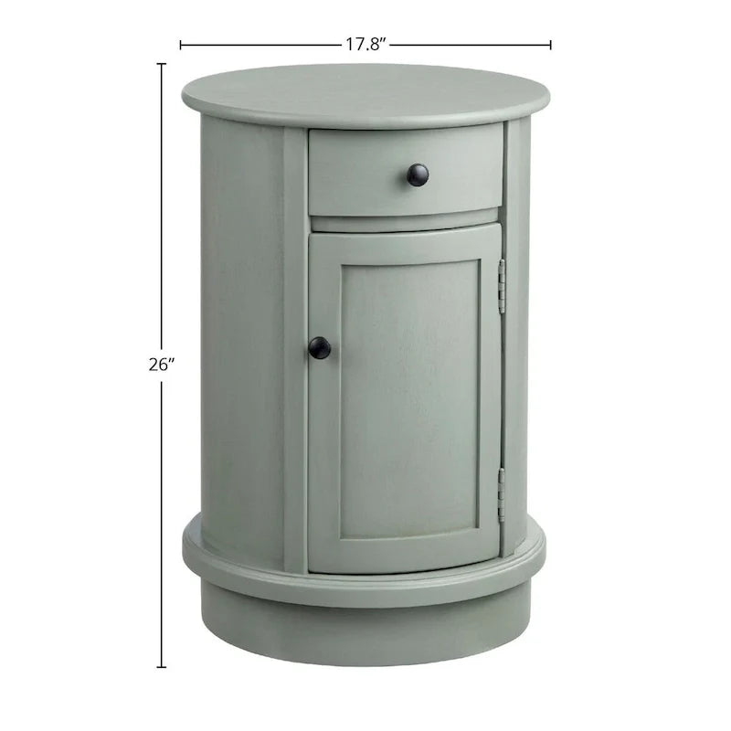 Meuble d'appoint à 2 portes, 26, gris