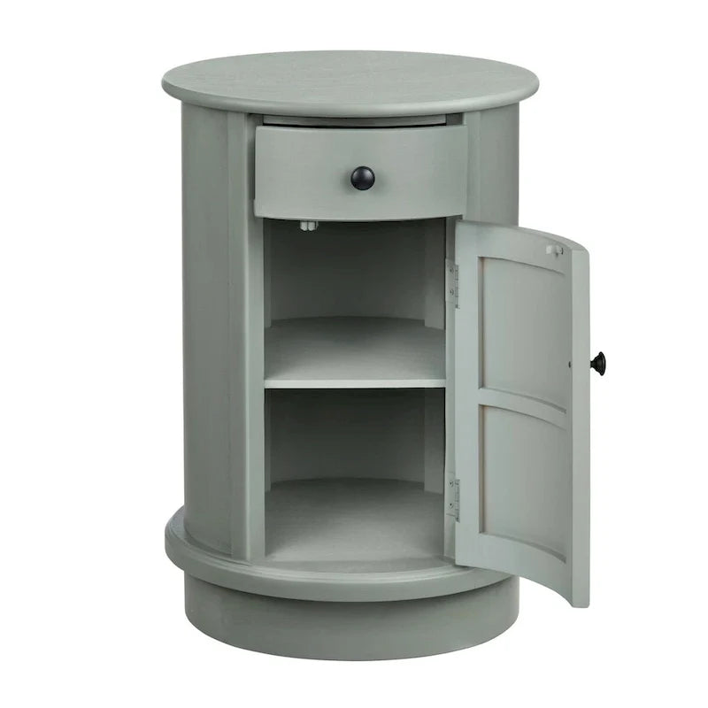 Meuble d'appoint à 2 portes, 26, gris
