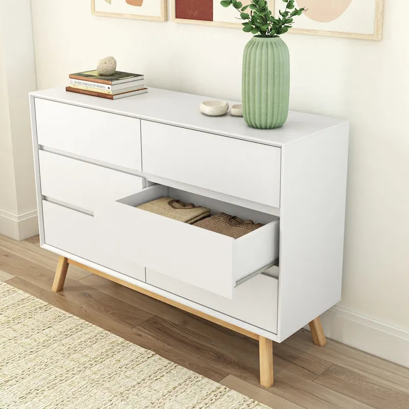 Commode 6 tiroirs style Mid-Century